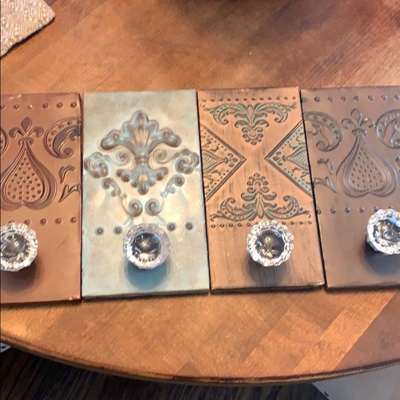 Other - 4 Glass doorknob Hanging Decor